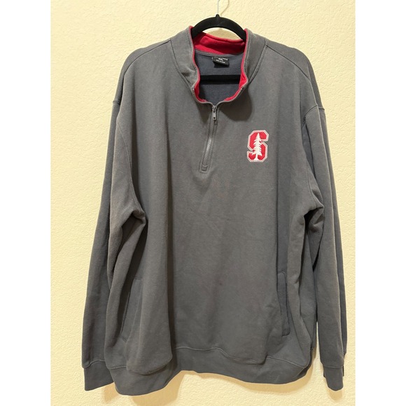 Colosseum Mens XXL Stanford Cardinal Quarter Zip Pullover Sweatshirt - Picture 1 of 5